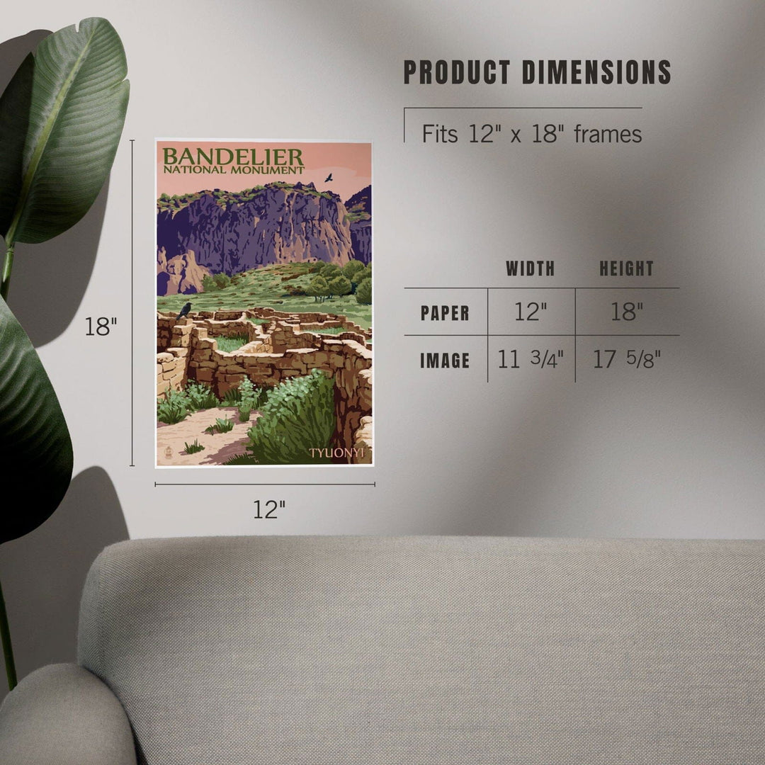 Bandelier National Monument, New Mexico, Tyuonyi, Art & Giclee Prints Art Lantern Press
