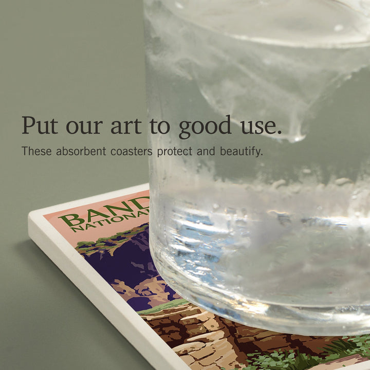 Bandelier National Monument, New Mexico, Tyuonyi, Coasters Coasters Lantern Press