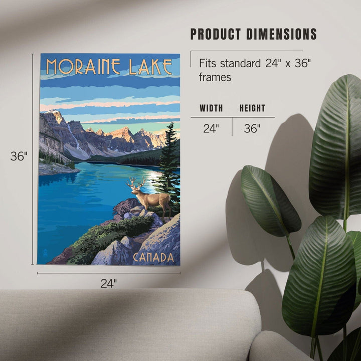 Banff, Alberta, Canada, Moraine Lake, Art & Giclee Prints Art Lantern Press