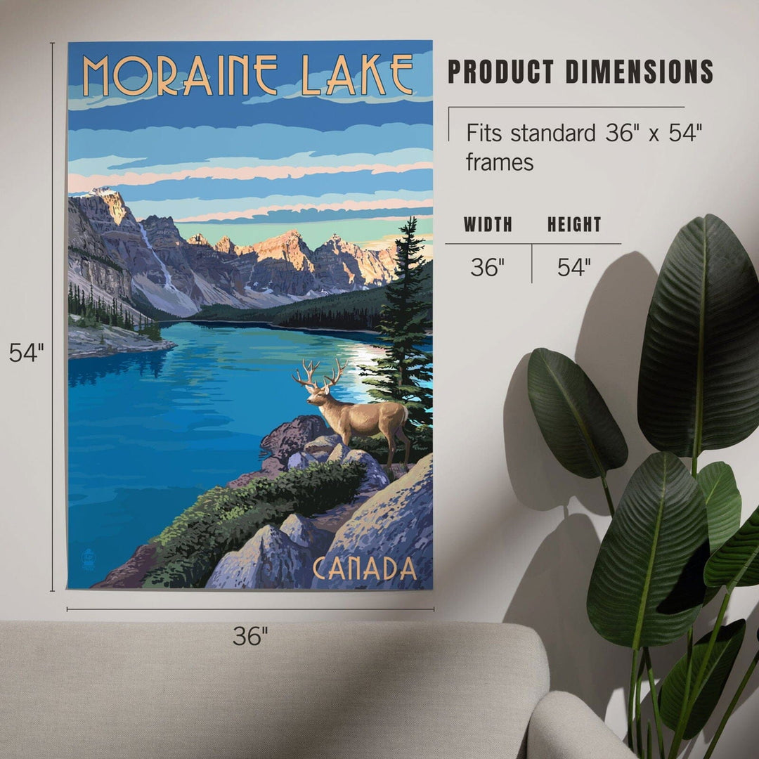 Banff, Alberta, Canada, Moraine Lake, Art & Giclee Prints Art Lantern Press