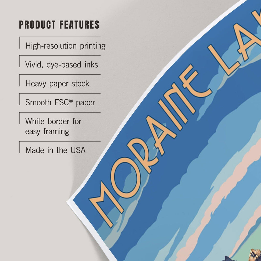 Banff, Alberta, Canada, Moraine Lake, Art & Giclee Prints Art Lantern Press