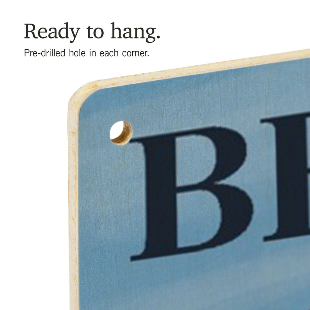 Beaufort, North Carolina, Cape Lookout Lighthouse, Lantern Press Artwork, Wood Signs and Postcards Wood Lantern Press