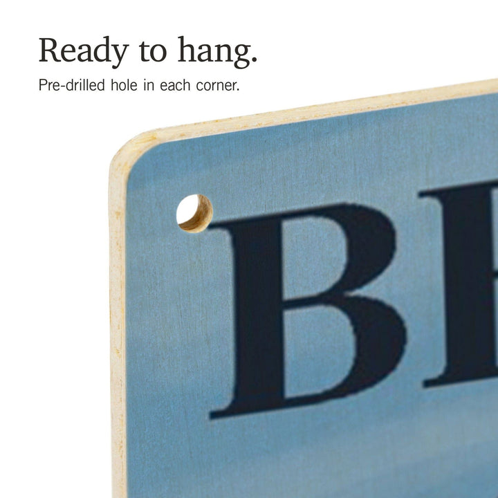 Beaufort, North Carolina, Cape Lookout Lighthouse, Lantern Press Artwork, Wood Signs and Postcards Wood Lantern Press