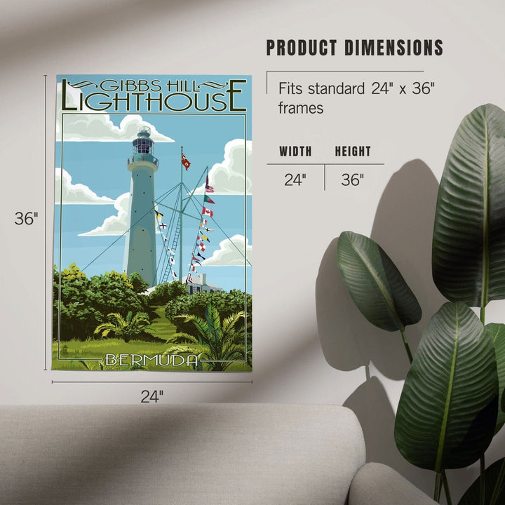 Bermuda, Gibbs Hill Lighthouse, Art & Giclee Prints Art Lantern Press