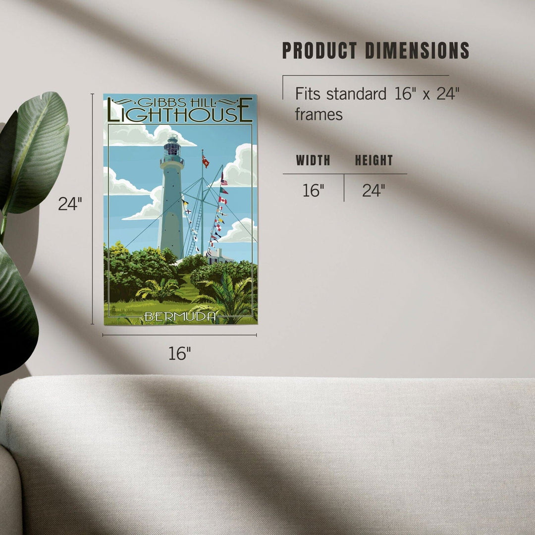 Bermuda, Gibbs Hill Lighthouse, Art & Giclee Prints Art Lantern Press