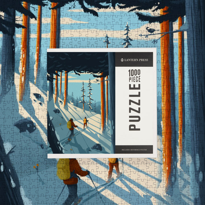 Better on Foot, Snowshoeing,, Jigsaw Puzzle Puzzle Lantern Press