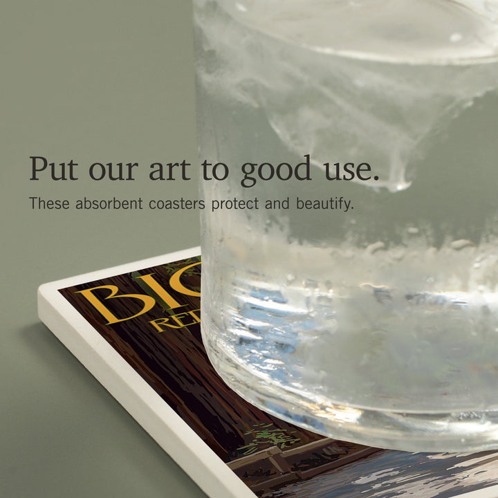 Big Basin Redwoods Park, California, Pathway in Trees, Coasters Coasters Lantern Press