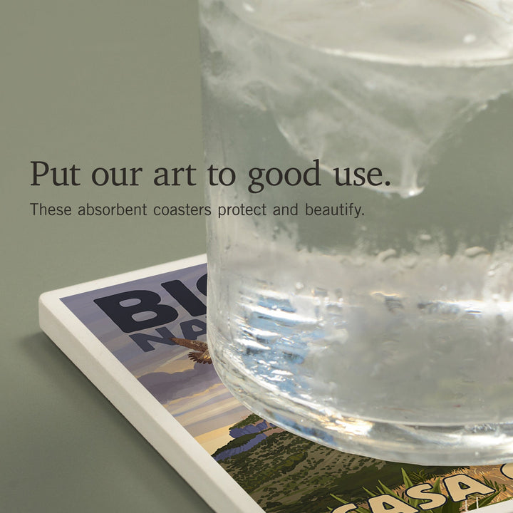 Big Bend National Park, Texas, Casa Grande, Coasters Coasters Lantern Press