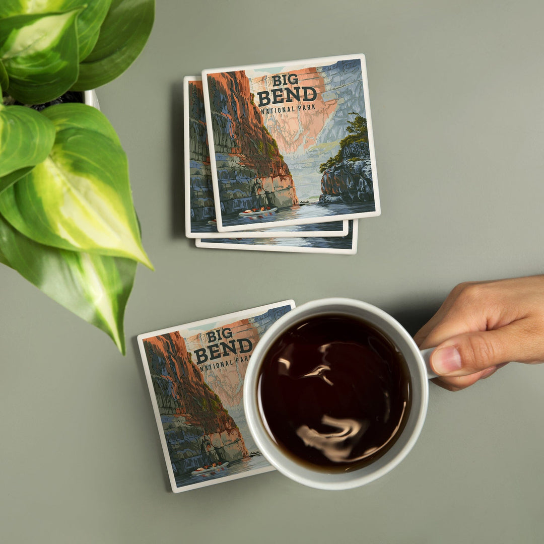 Big Bend National Park, Texas, Painterly National Park Series, Coasters Coasters Lantern Press