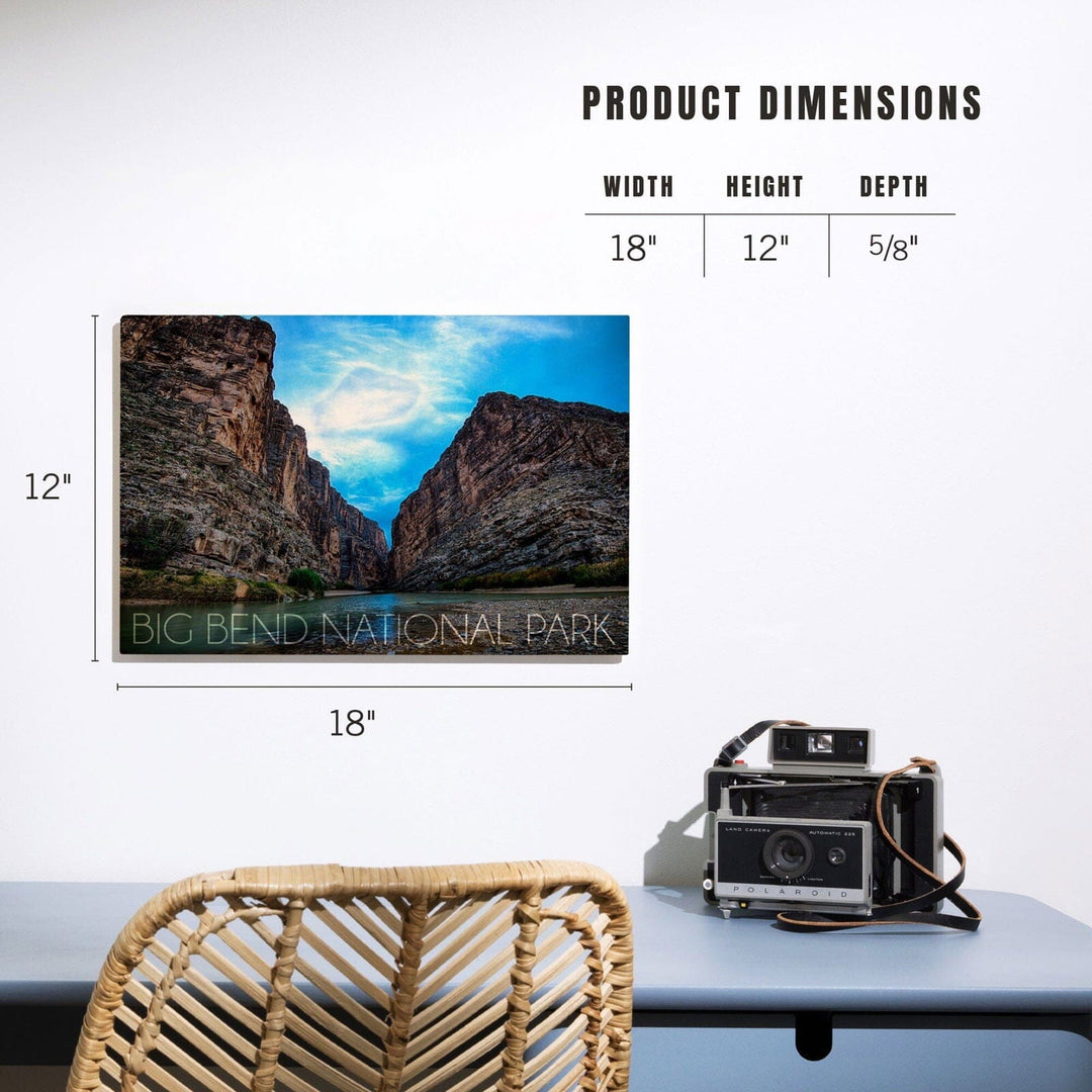Big Bend National Park, Texas, Rio Grande River, Lantern Press Photography, Wood Signs and Postcards Wood Lantern Press