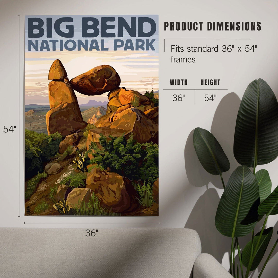 Big Bend National Park, Texas, Rock Formation, Art & Giclee Prints Art Lantern Press