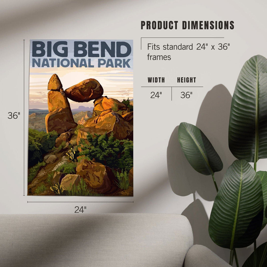 Big Bend National Park, Texas, Rock Formation, Art & Giclee Prints Art Lantern Press