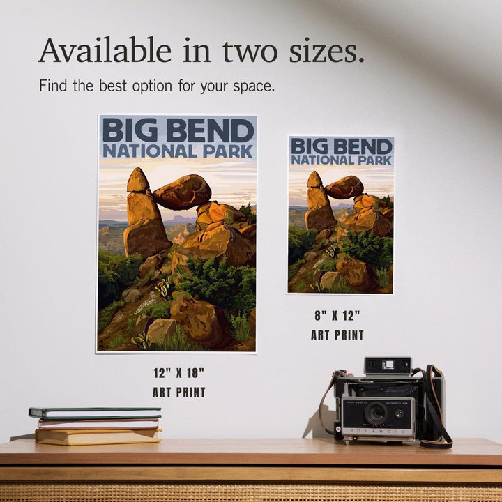 Big Bend National Park, Texas, Rock Formation, Art & Giclee Prints Art Lantern Press