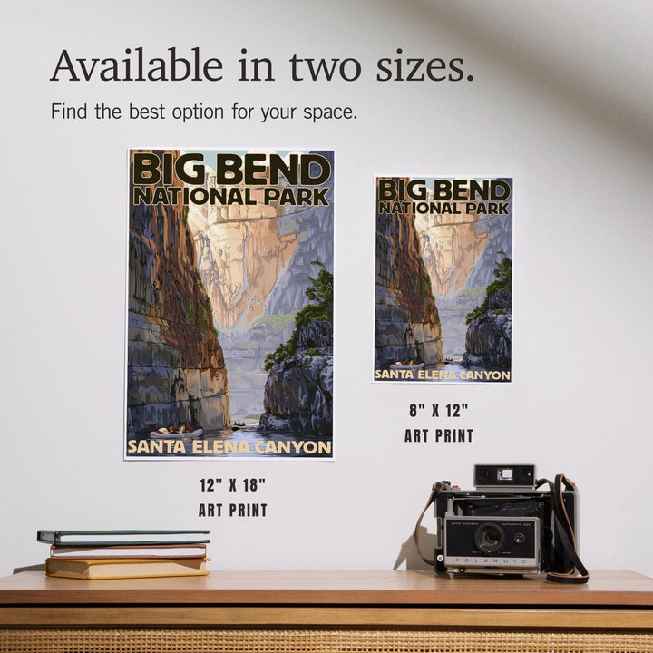 Big Bend National Park, Texas, Santa Elena Canyon, Painterly Series, Art & Giclee Prints Art Lantern Press
