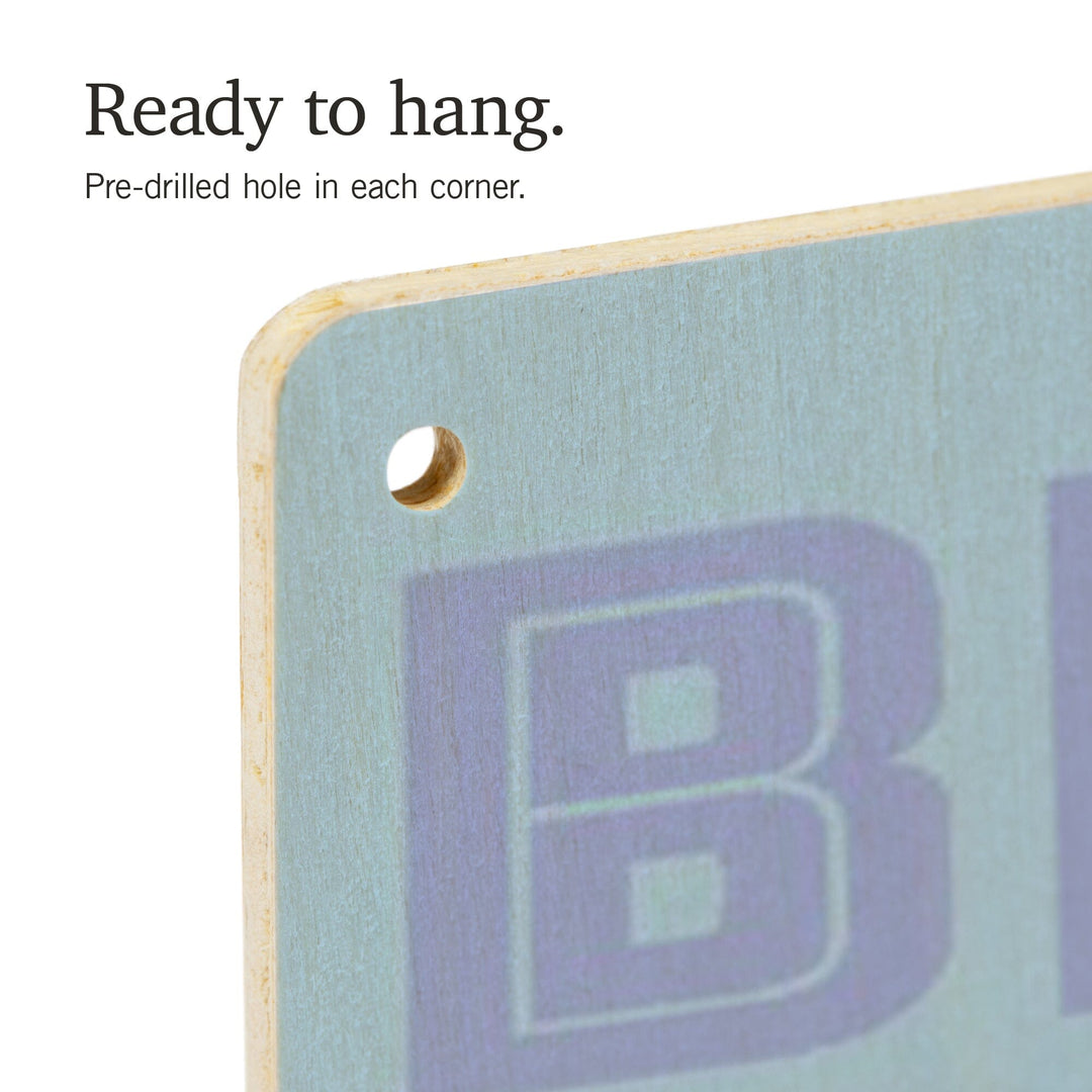 Big Sky, Montana, Skier Jumping, Lantern Press Artwork, Wood Signs and Postcards - Lantern Press