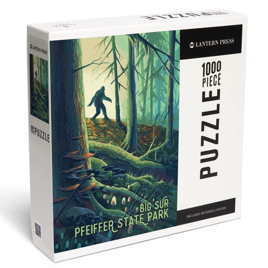 Big Sur, California, Wanderer, Bigfoot in Forest, Pfeiffer Big Sur, Jigsaw Puzzle Puzzle Lantern Press
