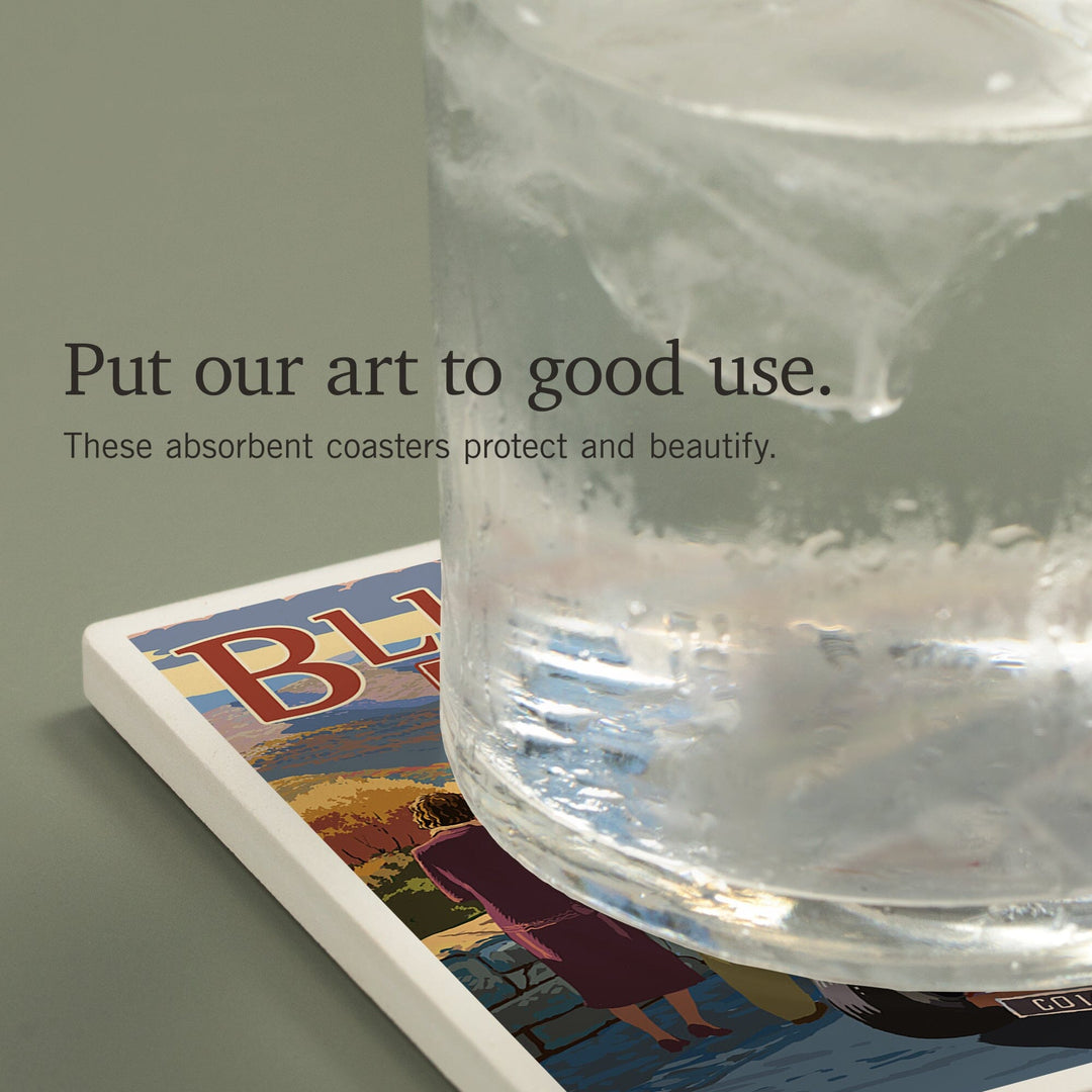 Blue Ridge Parkway, Virginia, Viaduct Scene at Sunset, Coasters Coasters Lantern Press