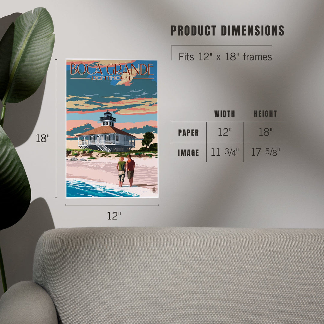 Boca Grande, Florida, Lighthouse, Art & Giclee Prints - Lantern Press