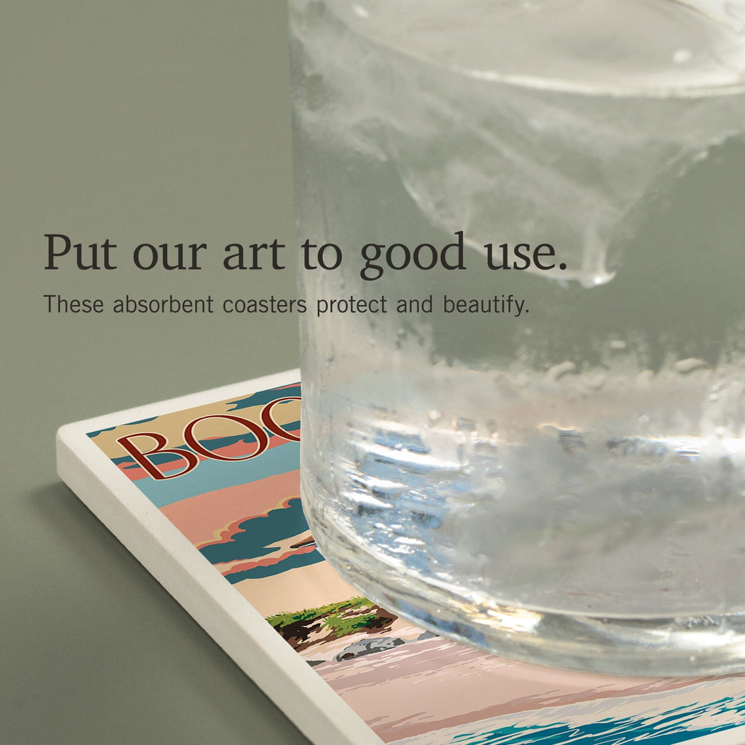 Boca Grande, Florida, Lighthouse, Coasters Coasters Lantern Press