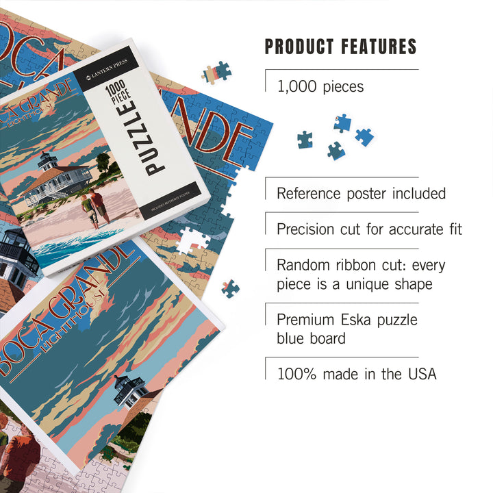 Boca Grande, Florida, Lighthouse, Jigsaw Puzzle Puzzle Lantern Press