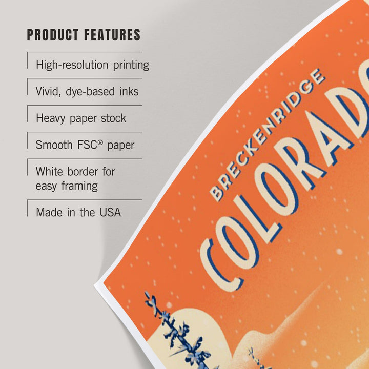 Breckenridge, Colorado, Born to Braaap!, Snowmobile, Art & Giclee Prints Art Lantern Press