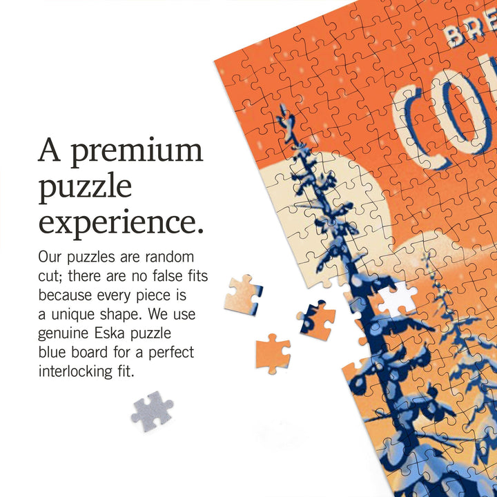 Breckenridge, Colorado, Born to Braaap!, Snowmobile, Jigsaw Puzzle Puzzle Lantern Press