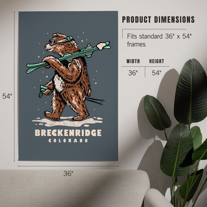Breckenridge, Colorado, Ski Bear, Art & Giclee Prints - Lantern Press