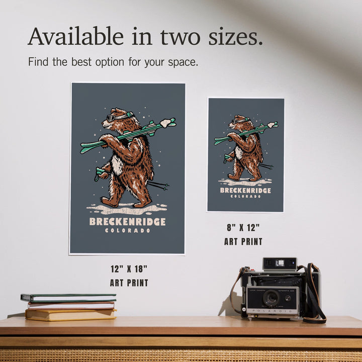 Breckenridge, Colorado, Ski Bear, Art & Giclee Prints - Lantern Press