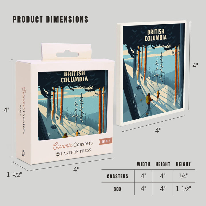 British Columbia, Better on Foot, Snowshoeing, Coasters Coasters Lantern Press