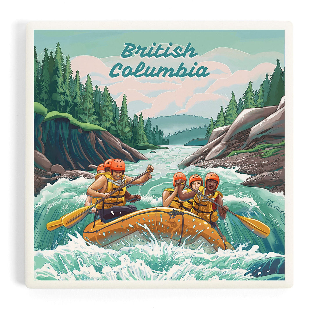 British Columbia, Seek Adventure, River Rafting, Evergreens, Coasters Coasters Lantern Press