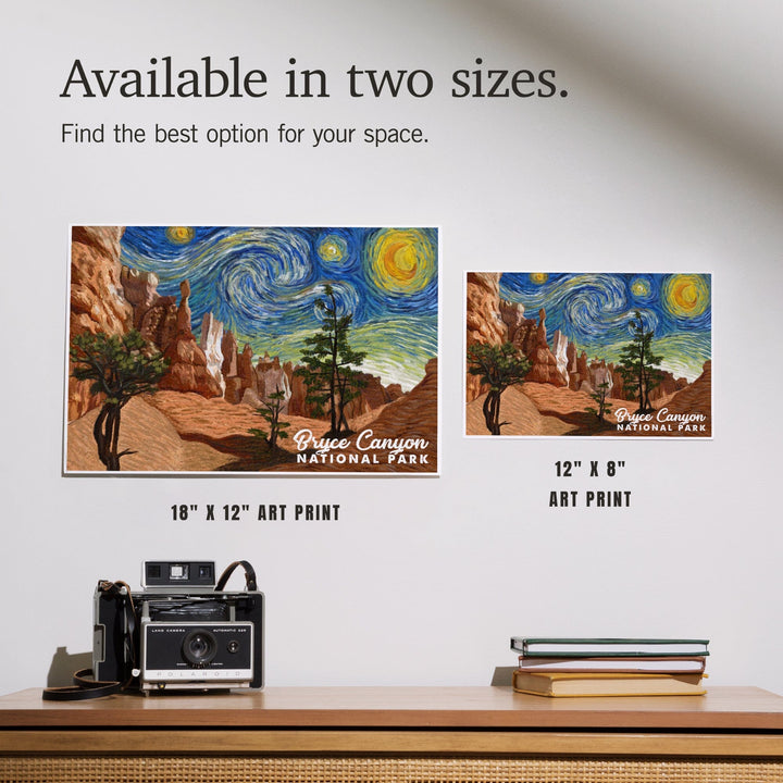 Bryce Canyon National Park, Starry Night National Park Series, Art & Giclee Prints - Lantern Press