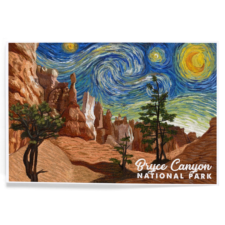 Bryce Canyon National Park, Starry Night National Park Series, Art & Giclee Prints - Lantern Press