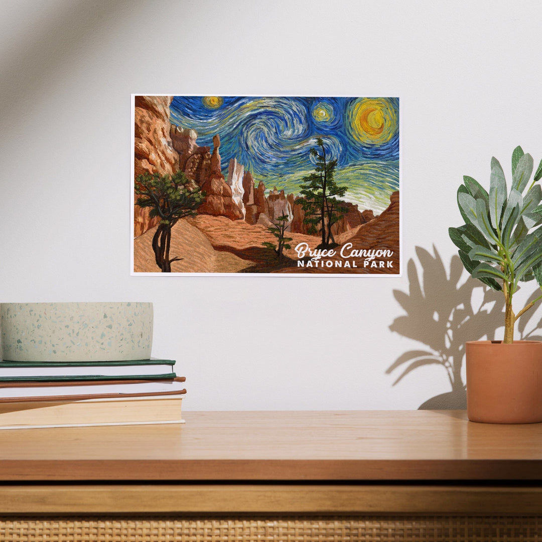 Bryce Canyon National Park, Starry Night National Park Series, Art & Giclee Prints - Lantern Press