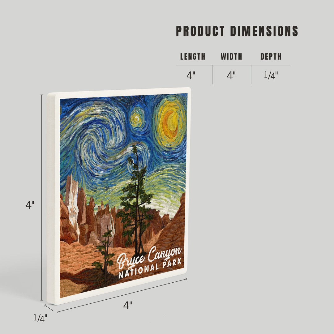 Bryce Canyon National Park, Starry Night National Park Series, Coasters Coasters Lantern Press