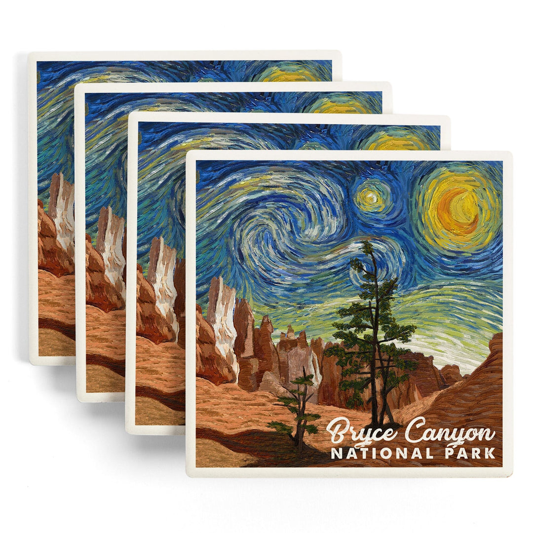 Bryce Canyon National Park, Starry Night National Park Series, Coasters Coasters Lantern Press