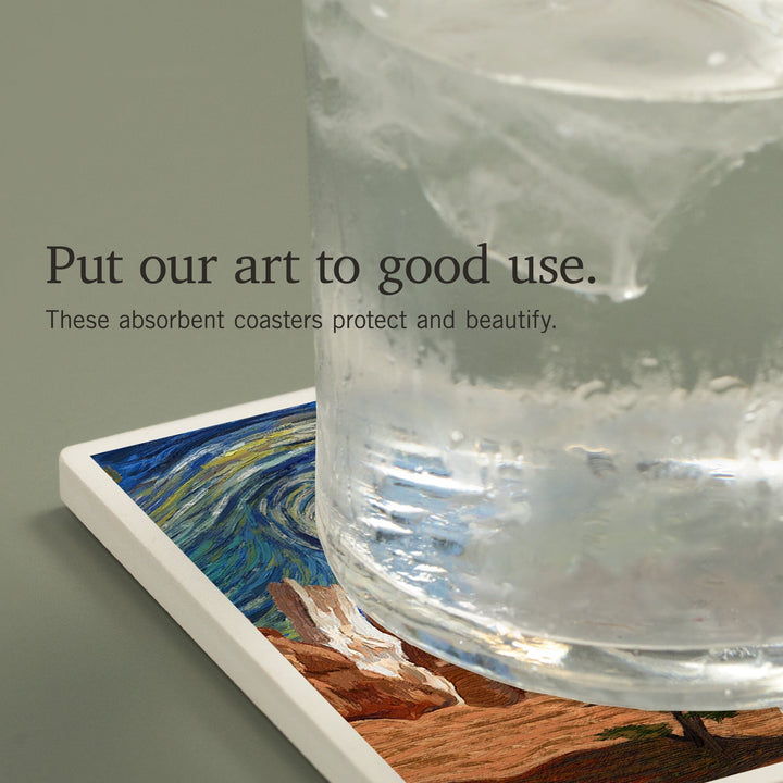 Bryce Canyon National Park, Starry Night National Park Series, Coasters Coasters Lantern Press