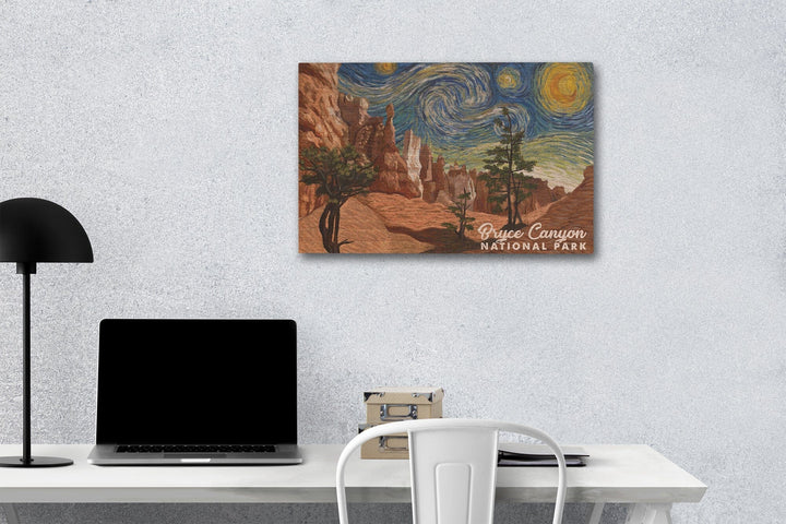 Bryce Canyon National Park, Starry Night National Park Series, Lantern Press Artwork, Wood Signs and Postcards - Lantern Press