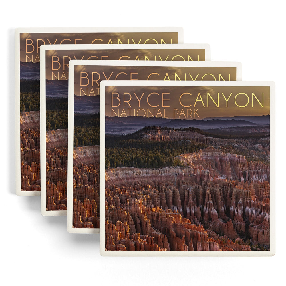 Bryce Canyon National Park, Utah, Canyon Sunset, Coasters Coasters Lantern Press