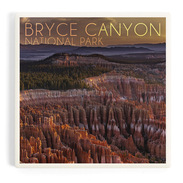 Bryce Canyon National Park, Utah, Canyon Sunset, Coasters Coasters Lantern Press