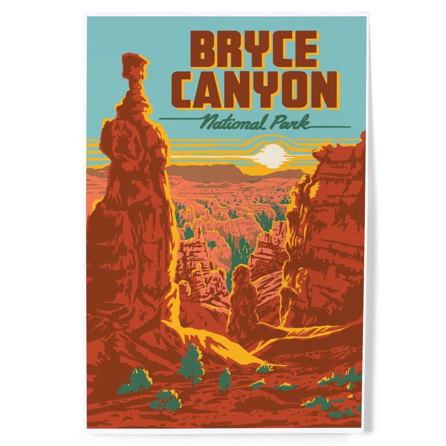 Bryce Canyon National Park, Utah, Explorer Series, Bryce Canyon, Art & Giclee Prints Art Lantern Press 