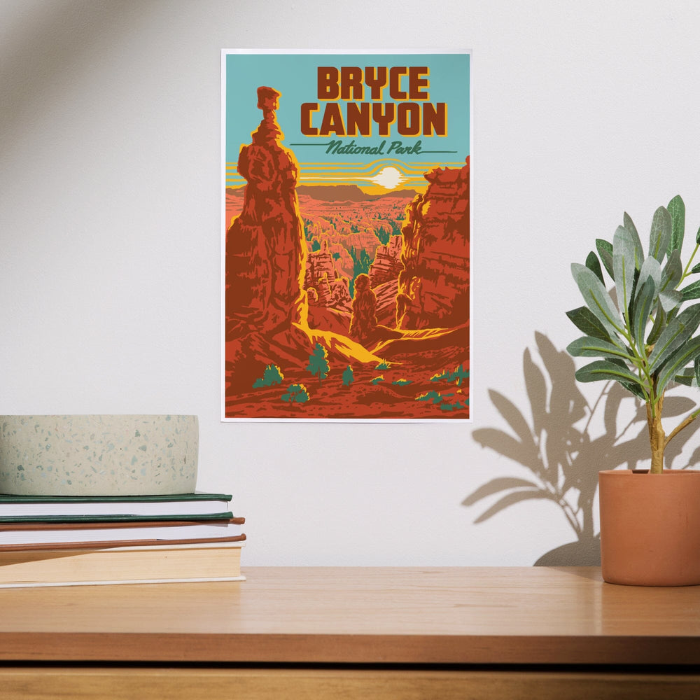 Bryce Canyon National Park, Utah, Explorer Series, Bryce Canyon, Art & Giclee Prints Art Lantern Press 