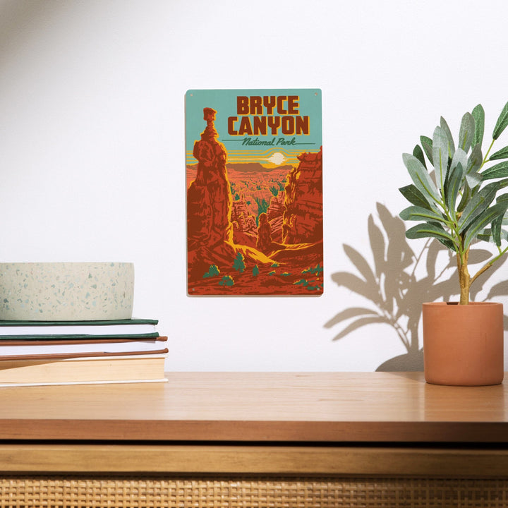 Bryce Canyon National Park, Utah, Explorer Series, Bryce Canyon, Lantern Press Artwork, Wood Signs and Postcards - Lantern Press
