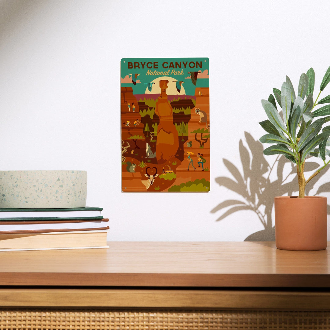 Bryce Canyon National Park, Utah, Geometric National Park Series, Lantern Press Artwork, Wood Signs and Postcards - Lantern Press