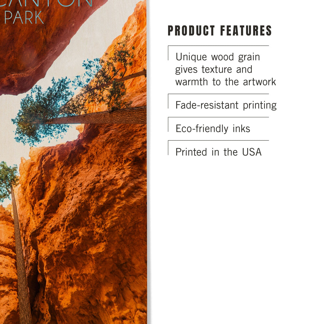 Bryce Canyon National Park, Utah, Navajo Loop Trail, Lantern Press Photography, Wood Signs and Postcards - Lantern Press