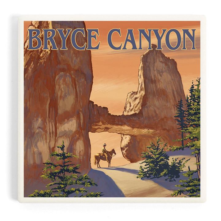 Bryce Canyon National Park, Utah, Tower Bridge, Painterly Series, Coasters Coasters Lantern Press Coaster