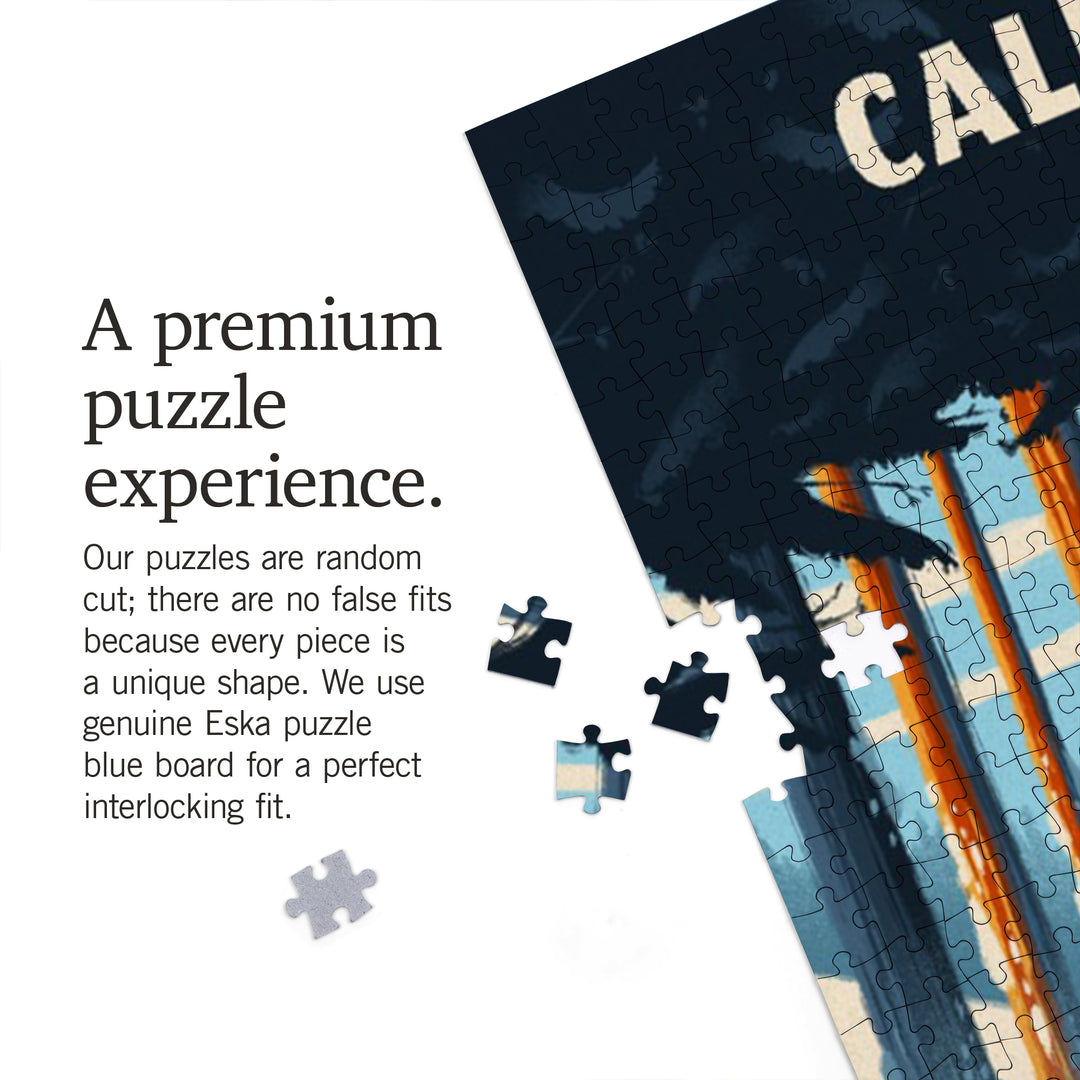 California, Better on Foot, Snowshoeing, Jigsaw Puzzle Puzzle Lantern Press