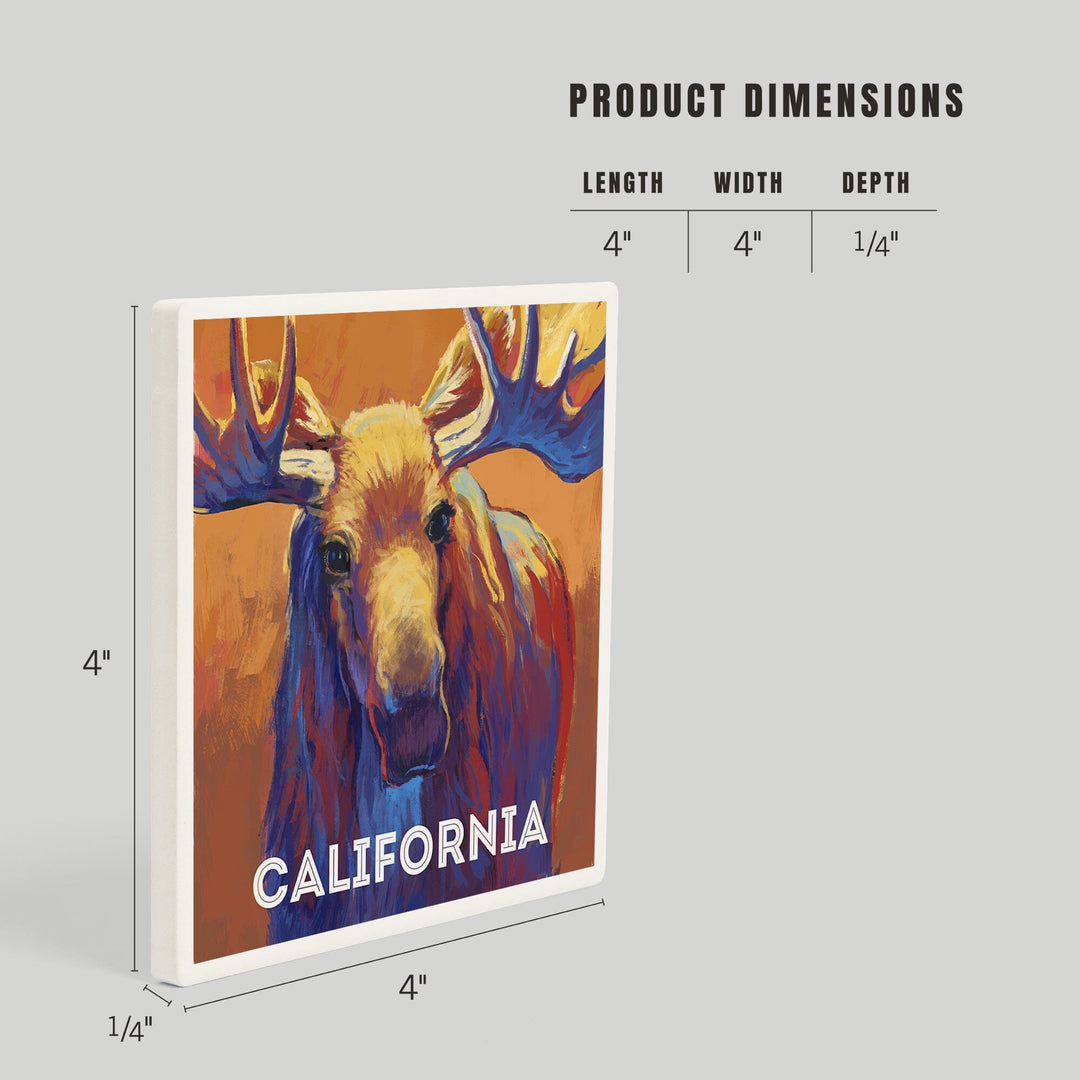 California, Vivid, Moose, Coasters Coasters Lantern Press