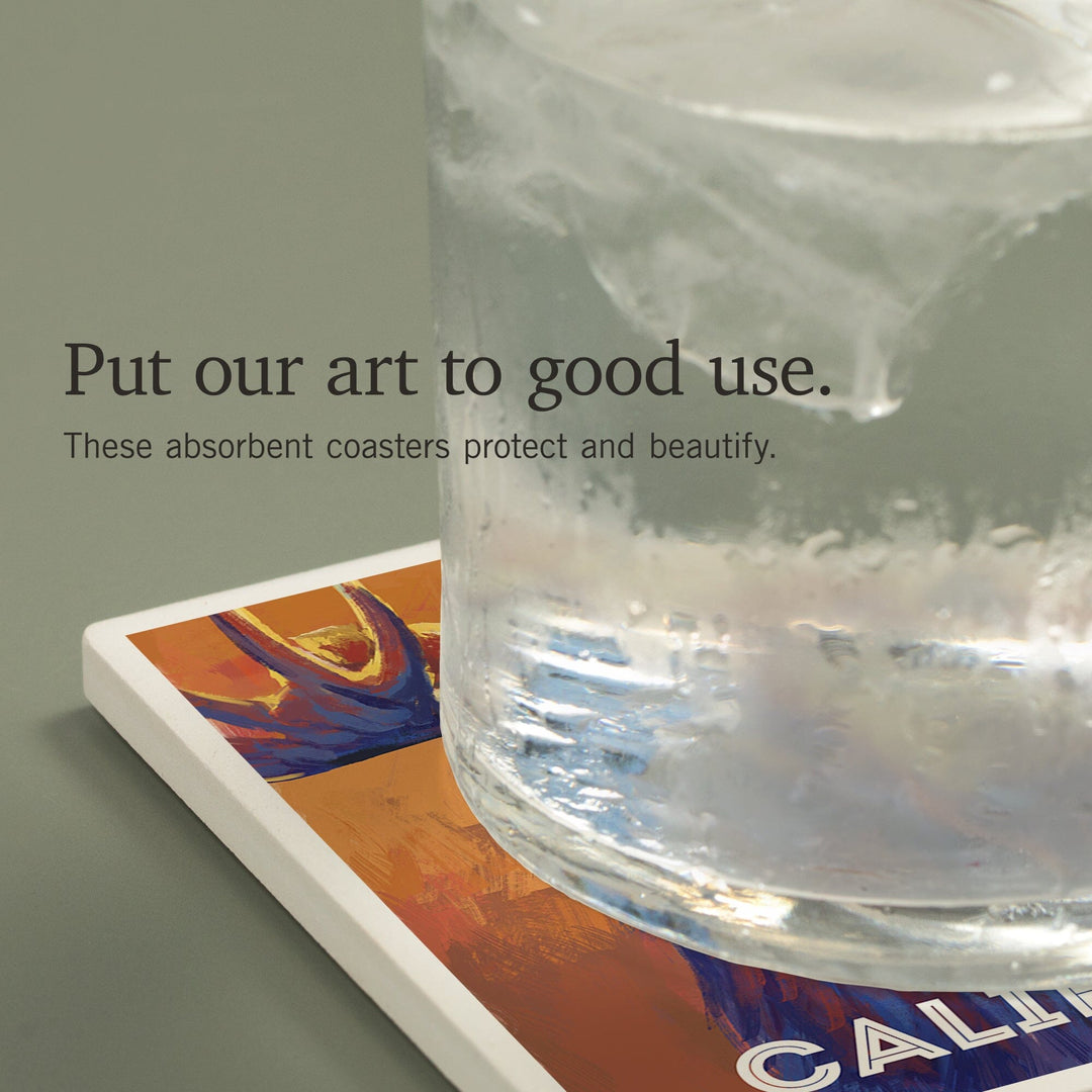 California, Vivid, Moose, Coasters Coasters Lantern Press