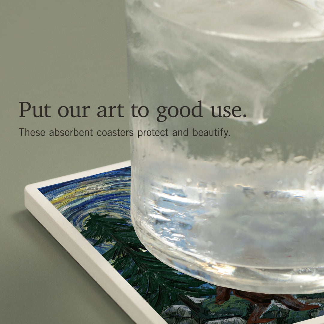 Camano Island, Washington, Bigfoot Country, Coasters Coasters Lantern Press