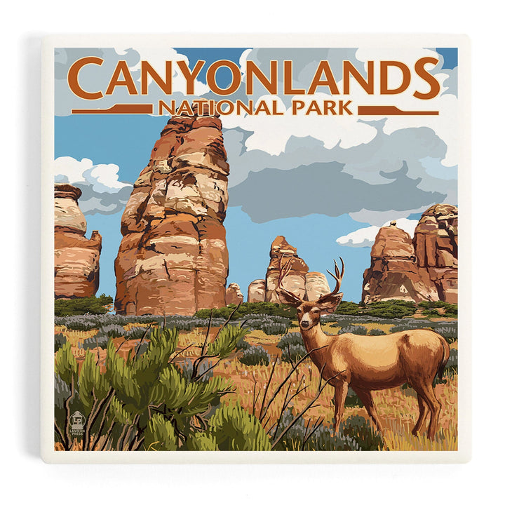 Canyonlands National Park, Utah, Chesler and Deer, Coasters Coasters Lantern Press